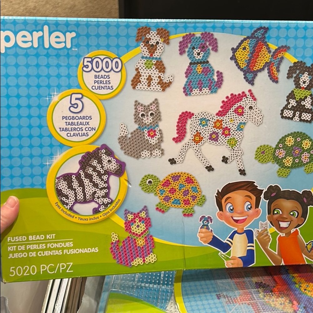 Perler bead kit, 5000 beads.